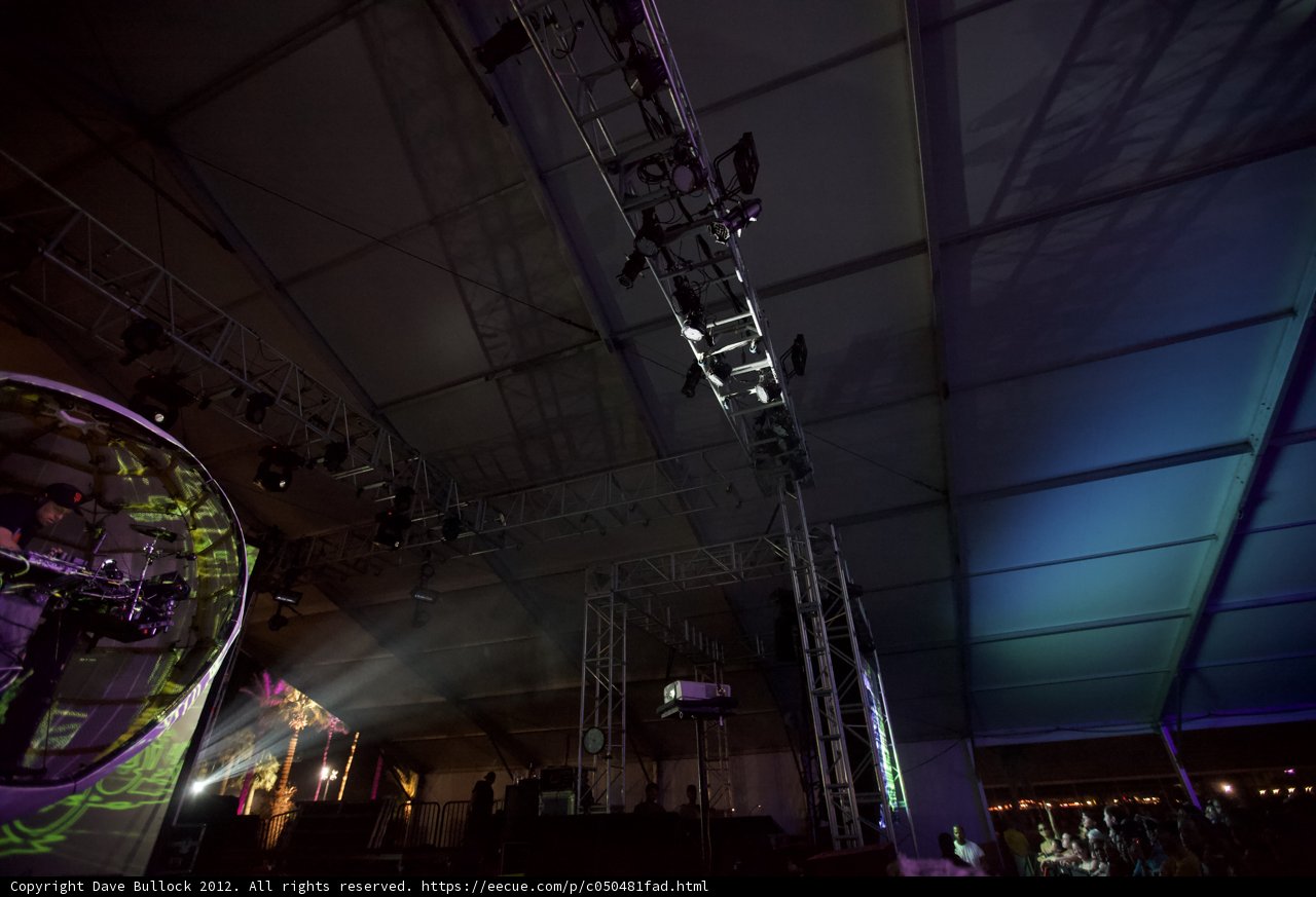 DJ Shadow Enthralls the Crowd on a Massive Outdoor Stage