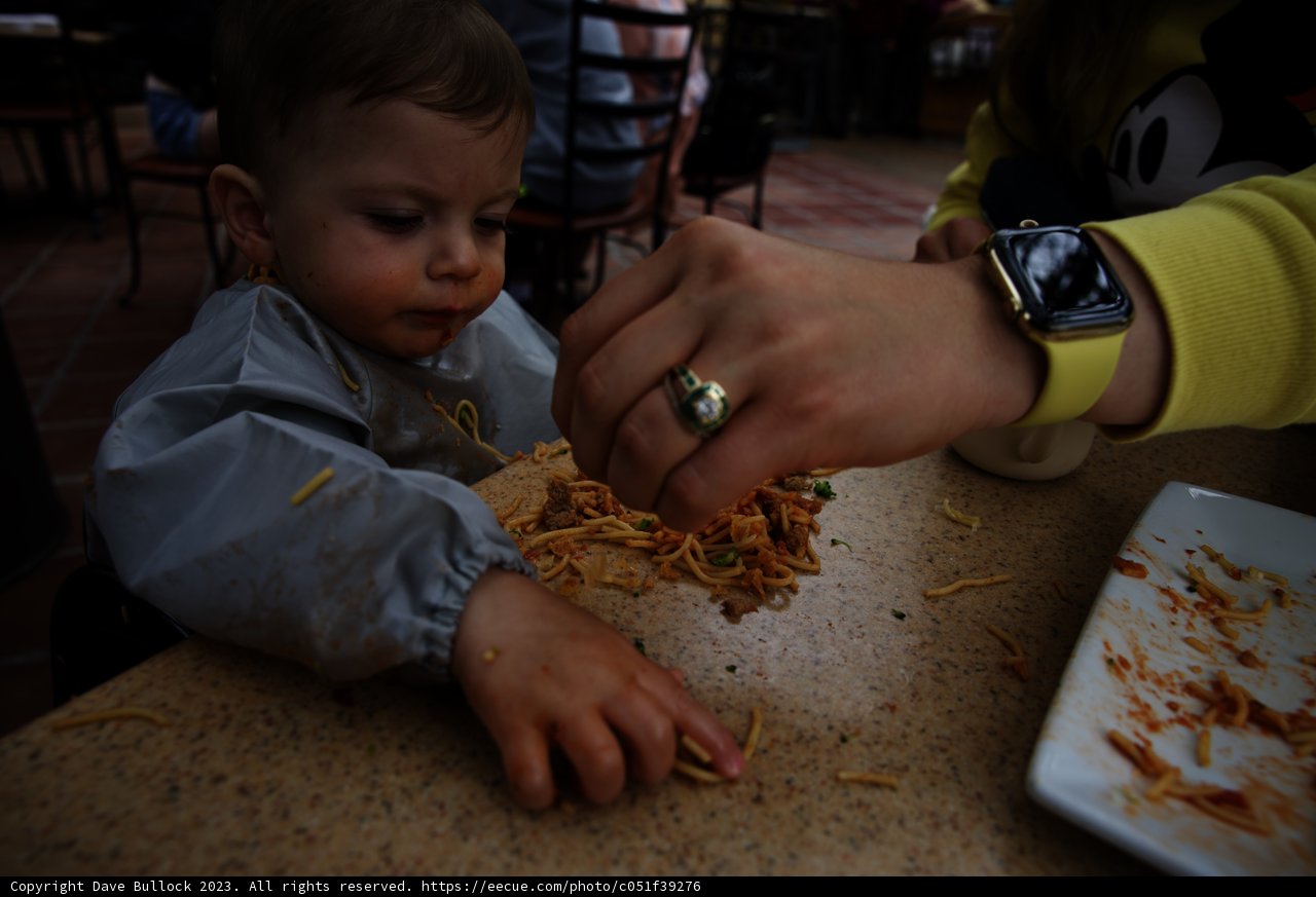 The Pizza Loving Baby at Disneyland!