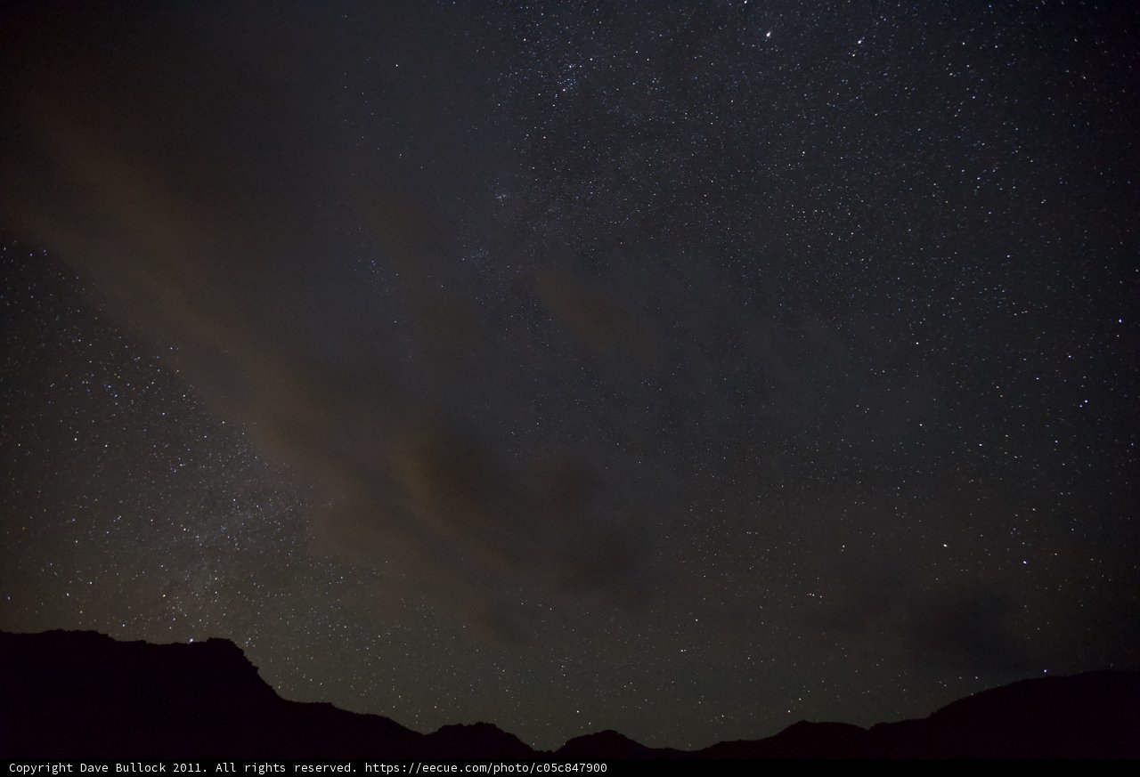 Starry Night Over Mountains