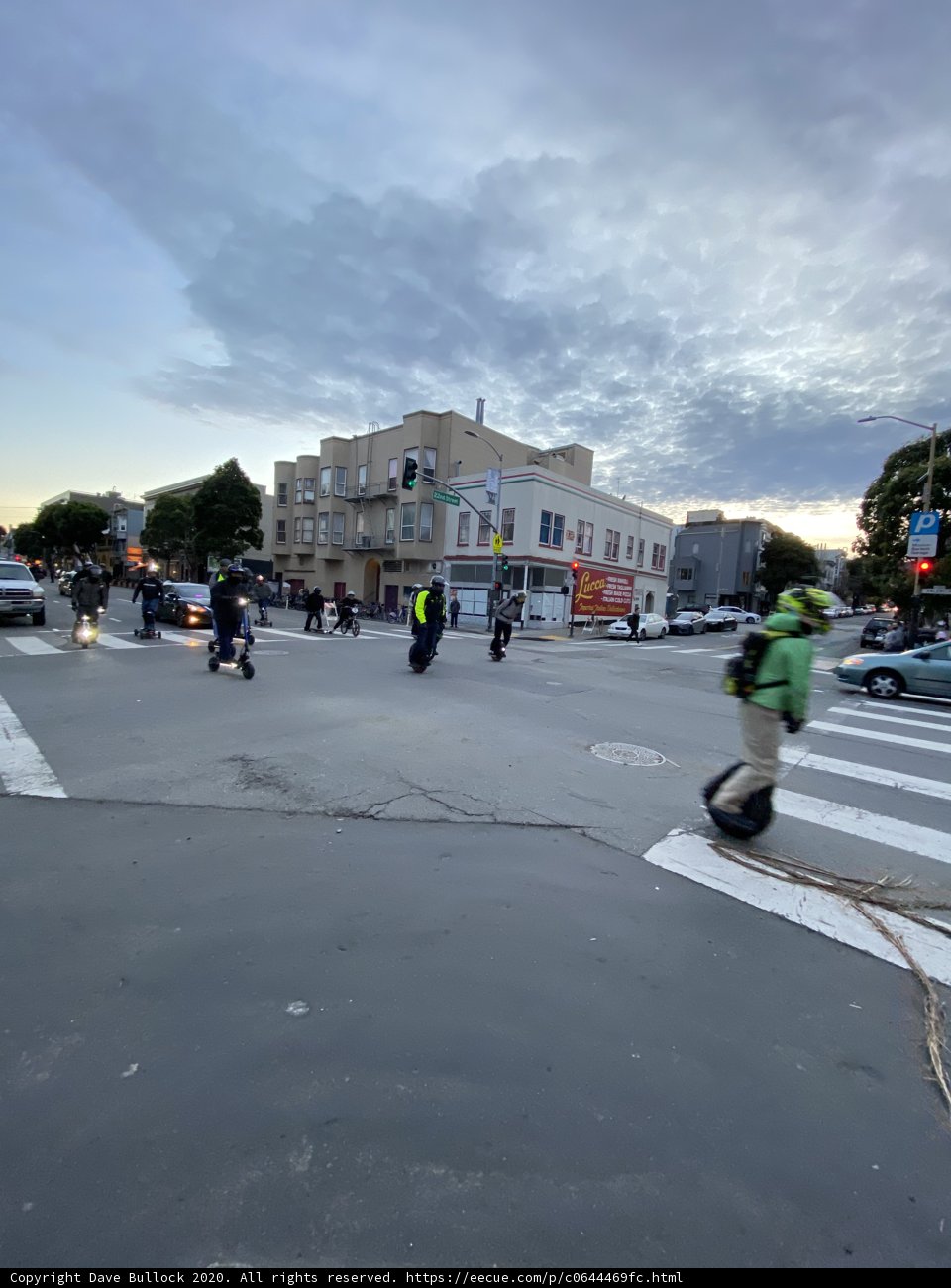 Busy Intersection in San Francisco