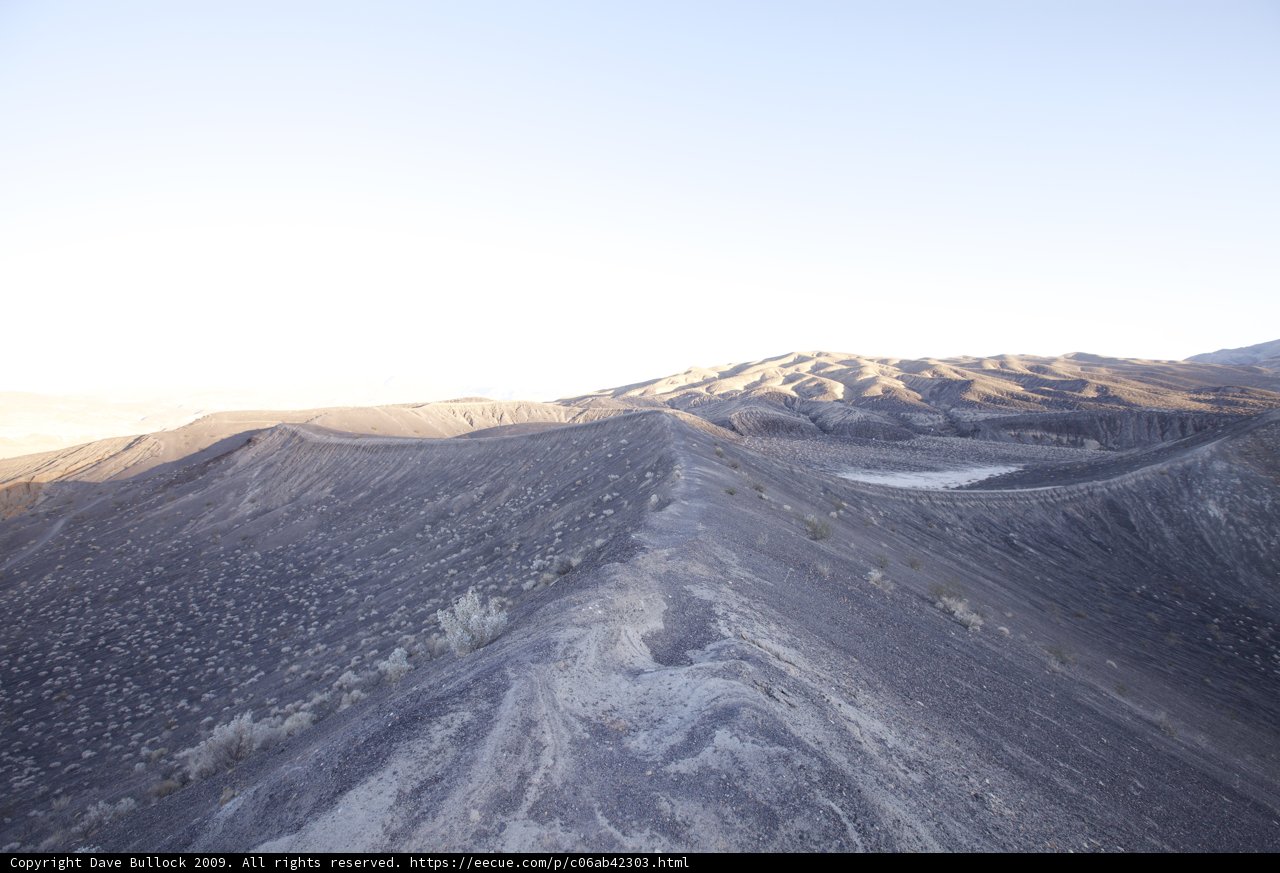 Aerial View of Death Valley Desert