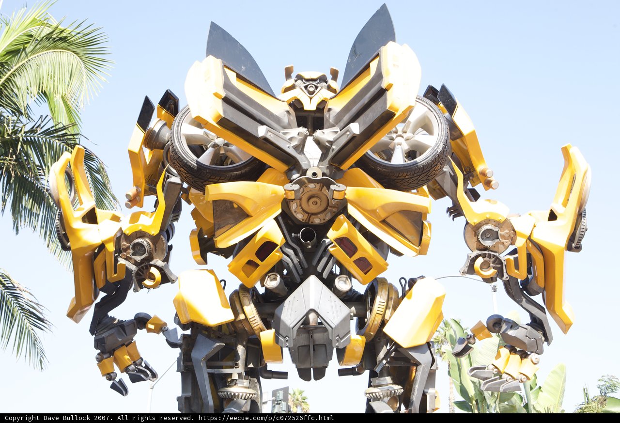 Robot Sentinel Stands Tall Amidst Natural Beauty