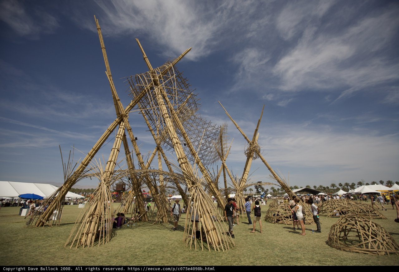 Bamboo Structure at Coachella