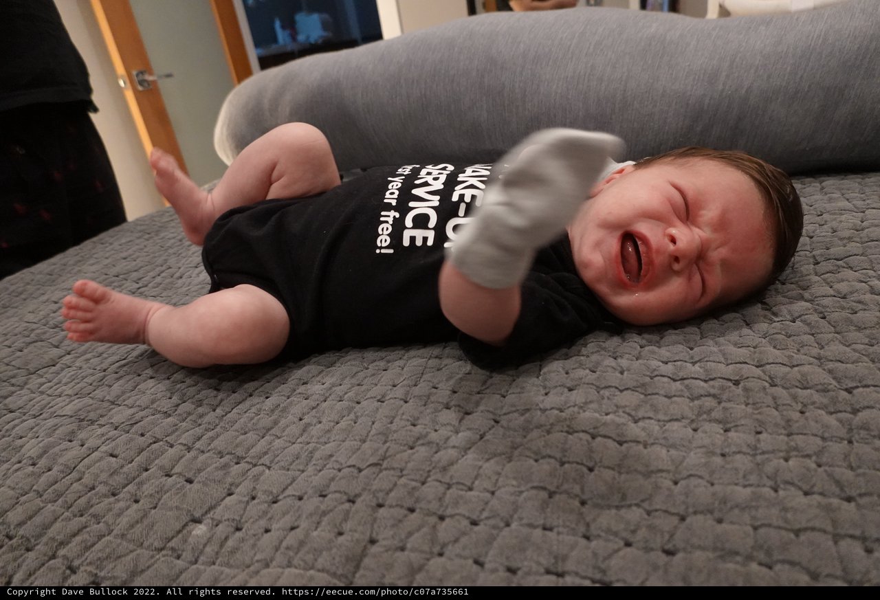 Baby Wesley's Adorable Crying Moment