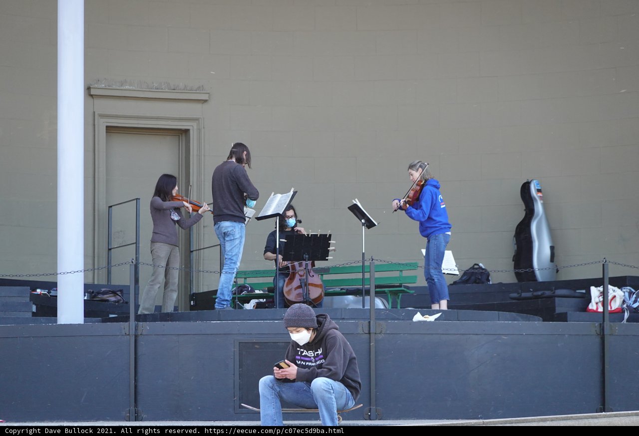 Group performance at de Young Museum