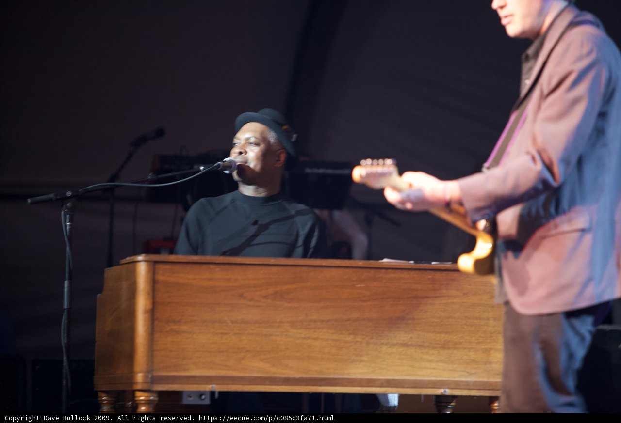 Jamming on Stage: Booker T. Jones and a Guitarist