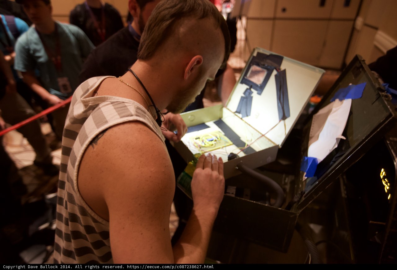 Tech-savvy man at Defcon 22