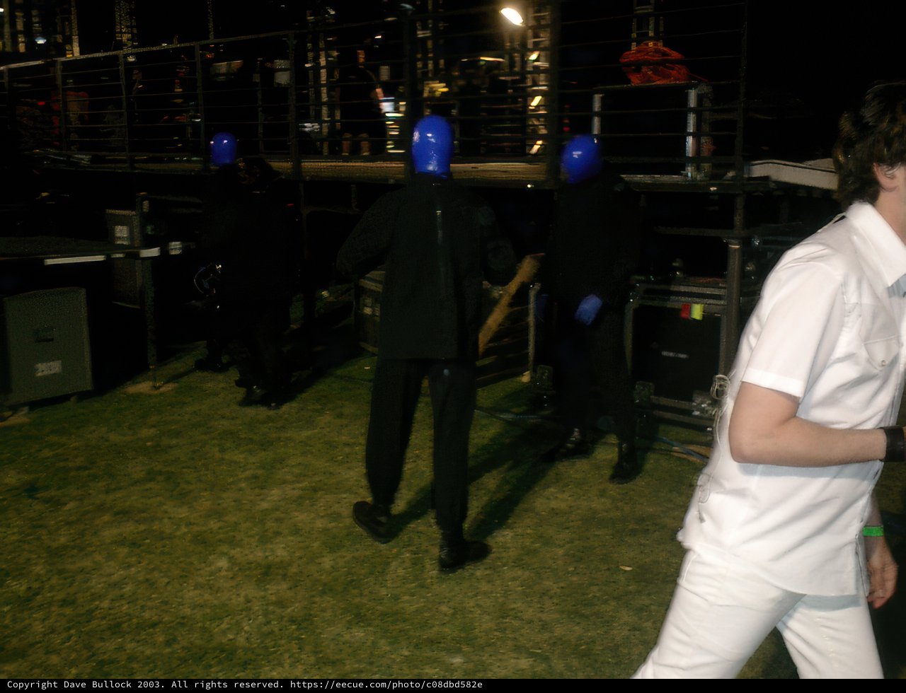 Blue Man Group Gets Sporty on the Grass
