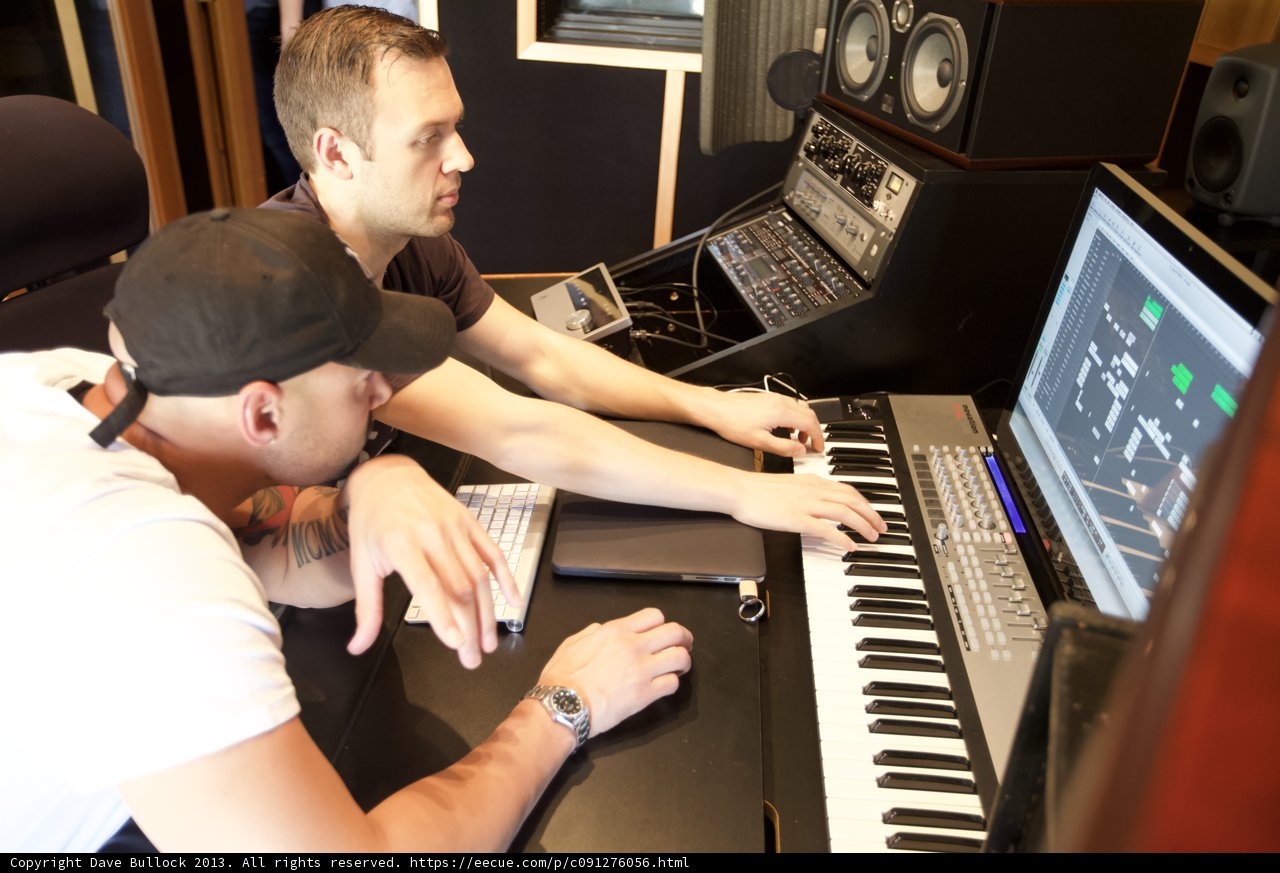 Collaborating in a Music Studio