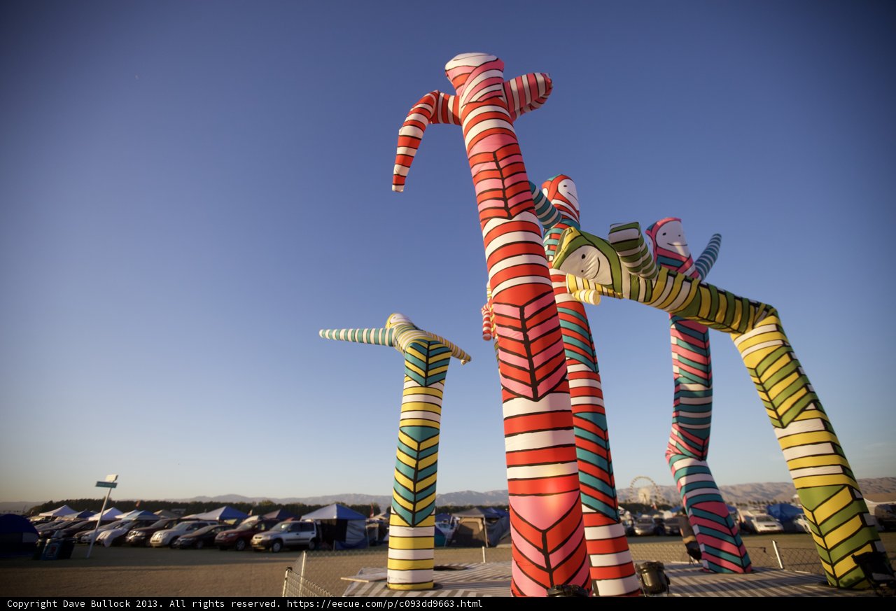 Colorful Car Lot Sculptures