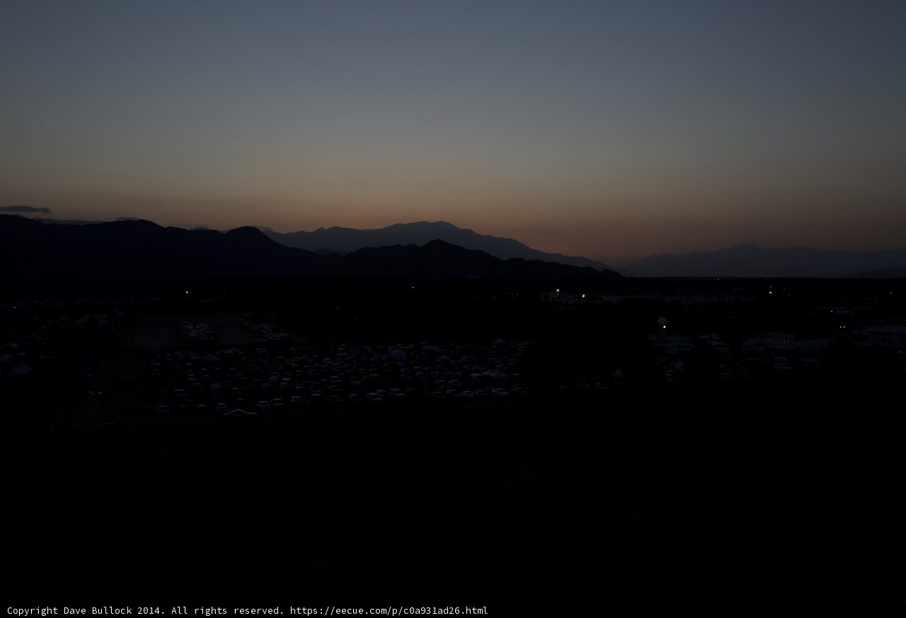 Mountain Silhouette at Sunset