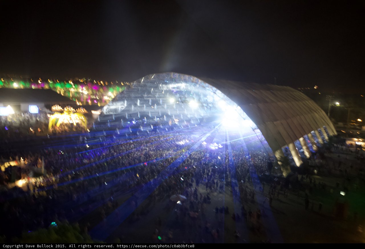 Lights up for Coachella Night