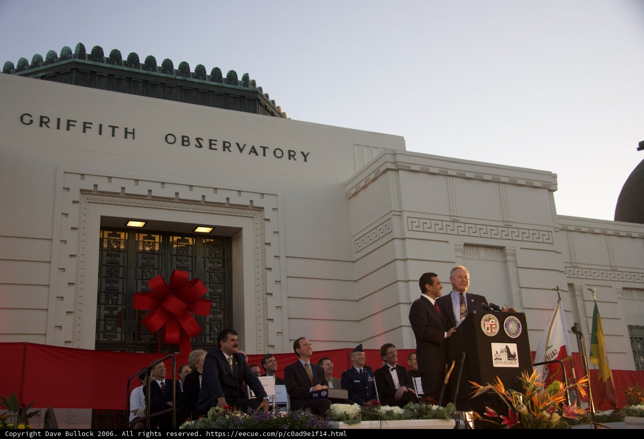 Adam Schiff delivers a speech at the building's podium