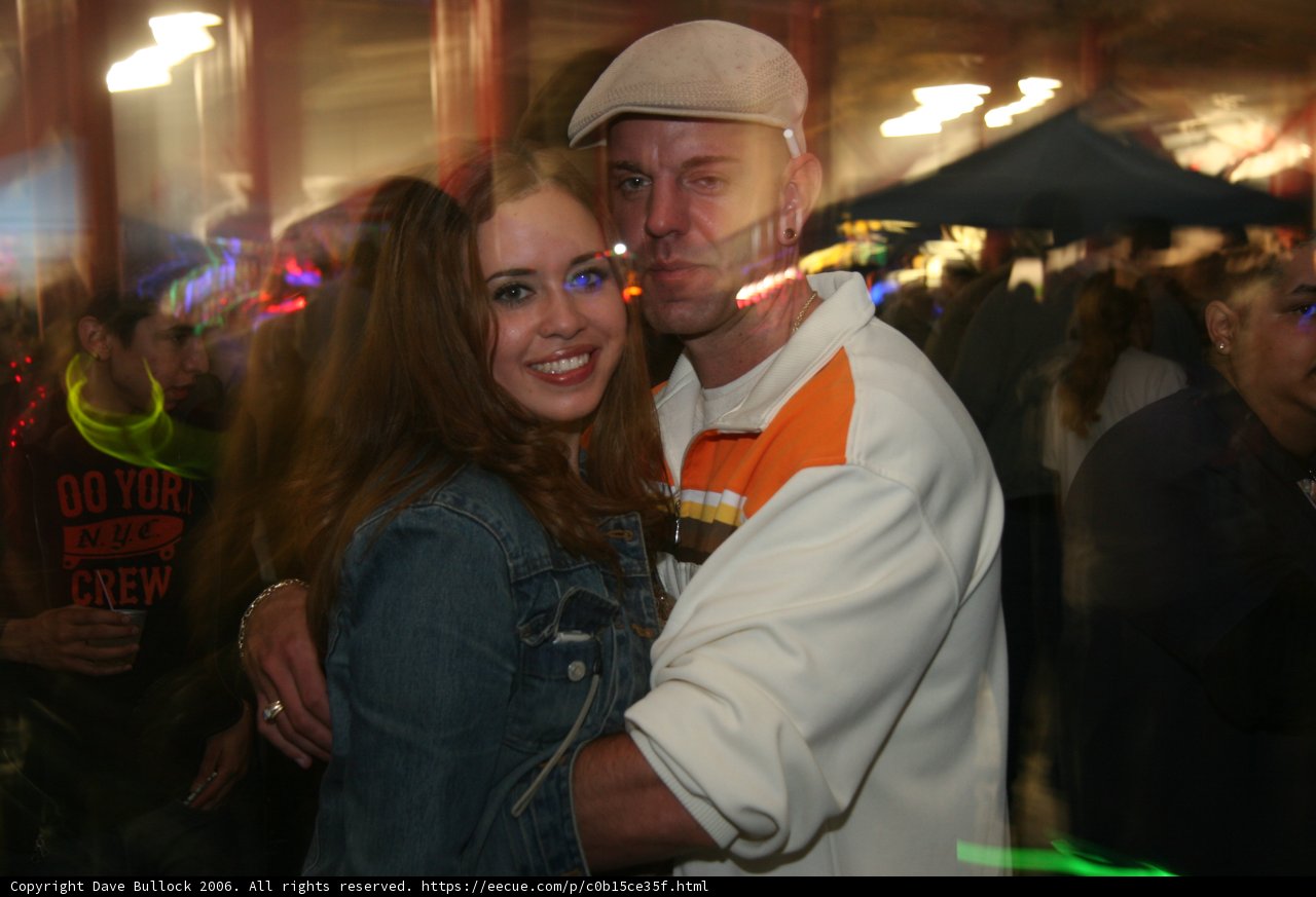 New Year's Hug at the Night Club