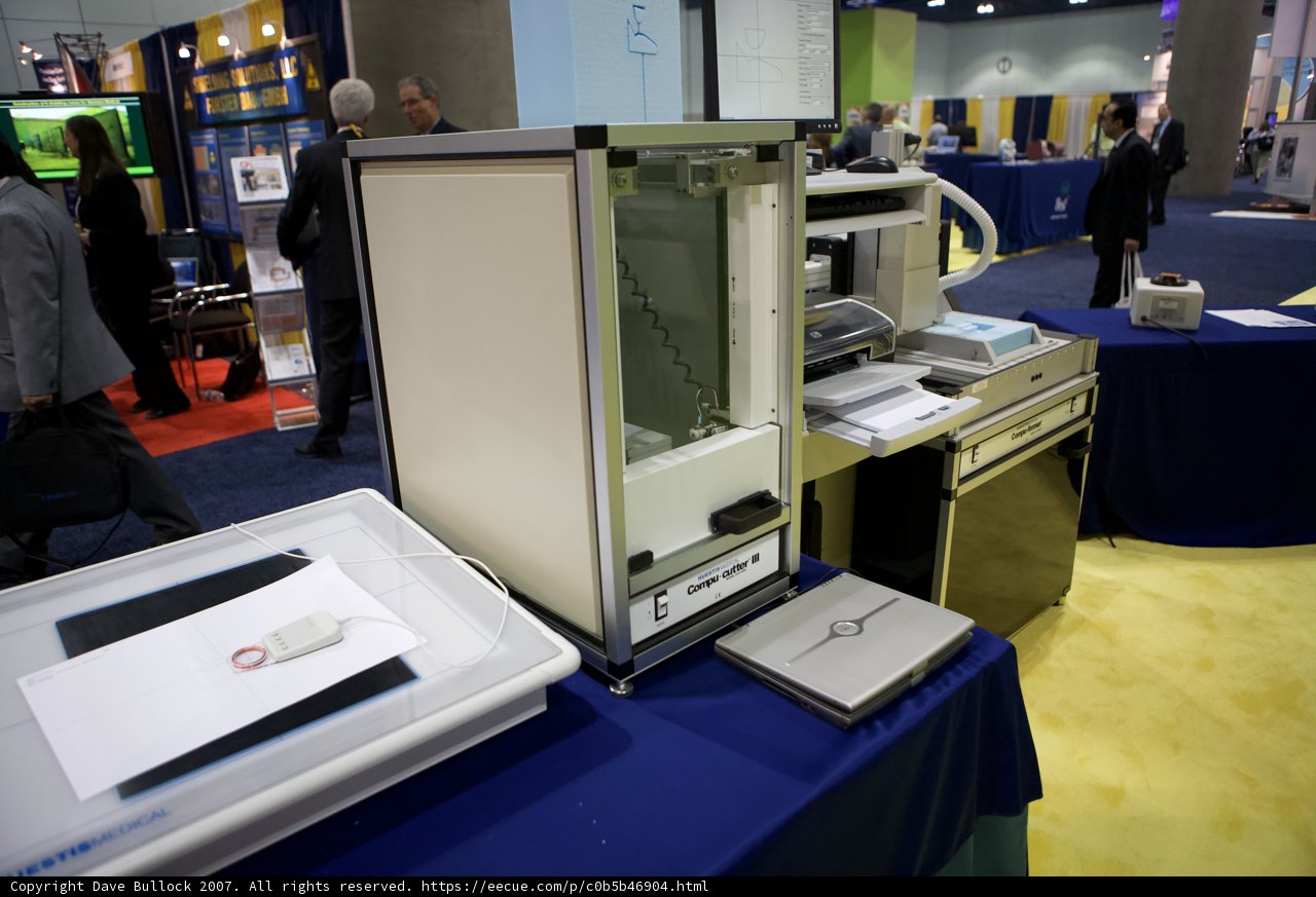 Modern Technology on Blue Tablecloth
