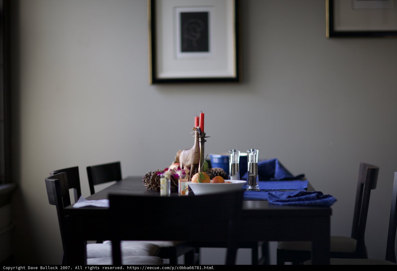 Candlelit Dining Table