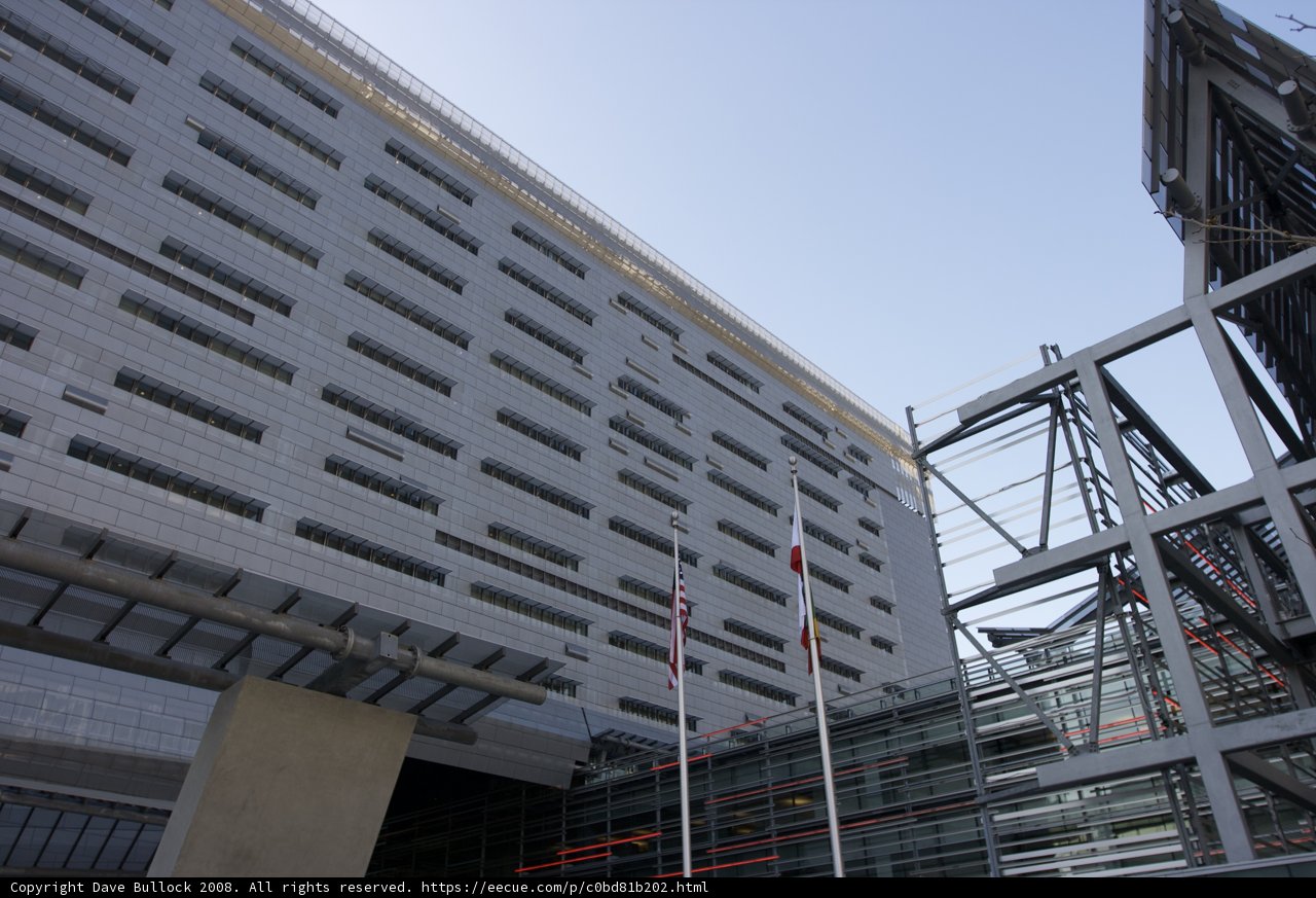 High Rise Office Building with Blue Sky Window