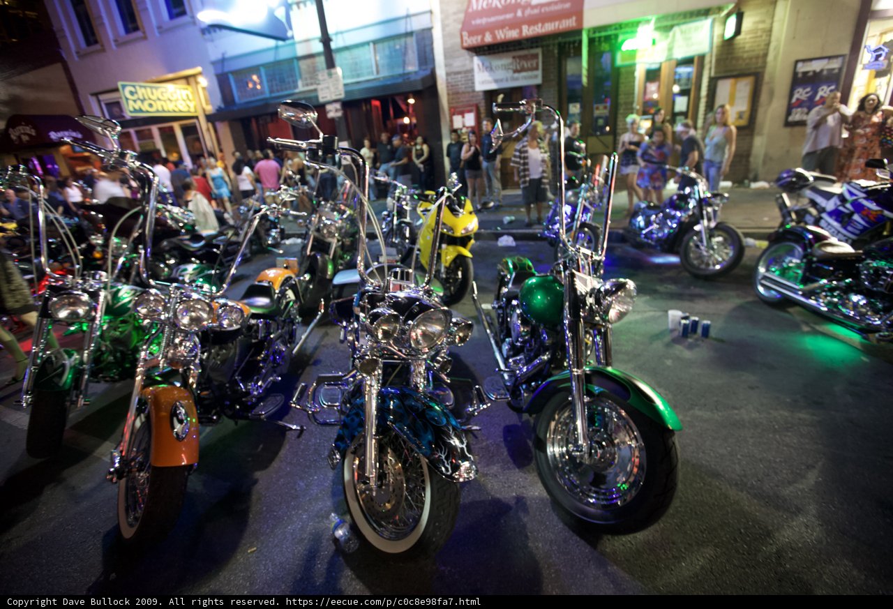 Bikes Lined Up in Austin