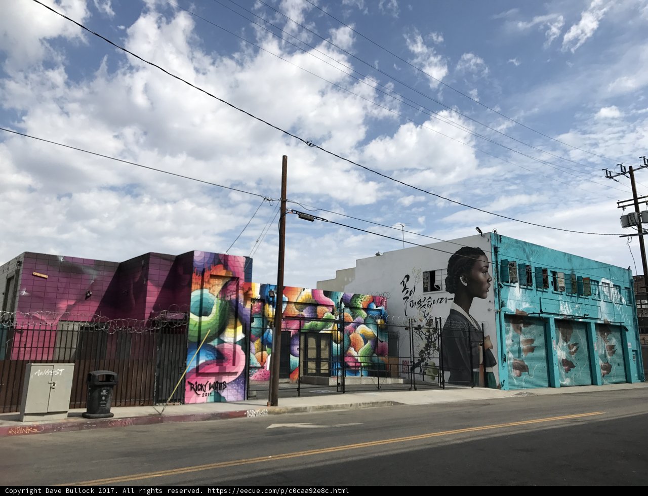 Colorfully Graffitied Building in the City