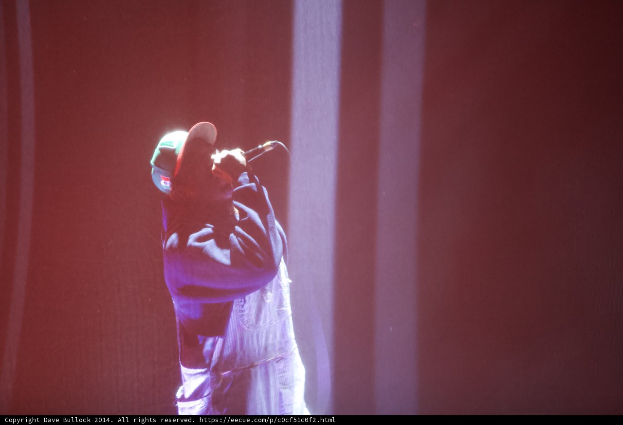 Man in a Hat on Stage