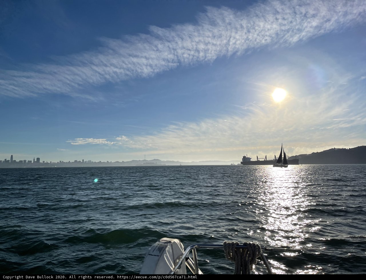 Sailing into San Francisco Bay