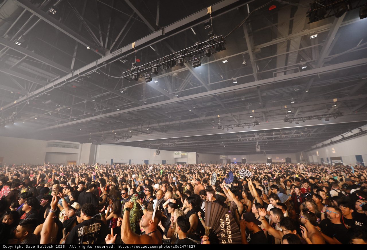 Massive Indoor Crowd at Wobbleland EDM Festival 2026