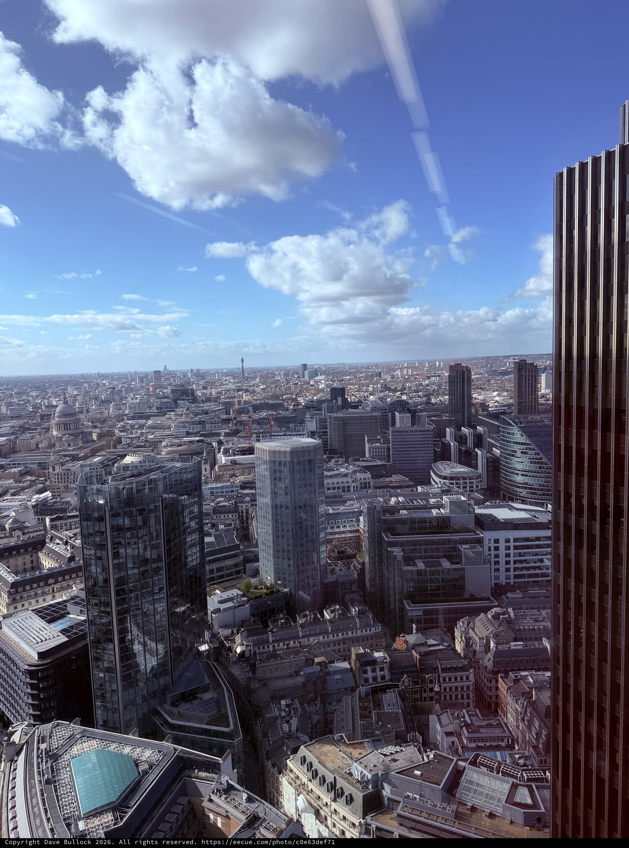 Panoramic View of London Skyline from High Rise