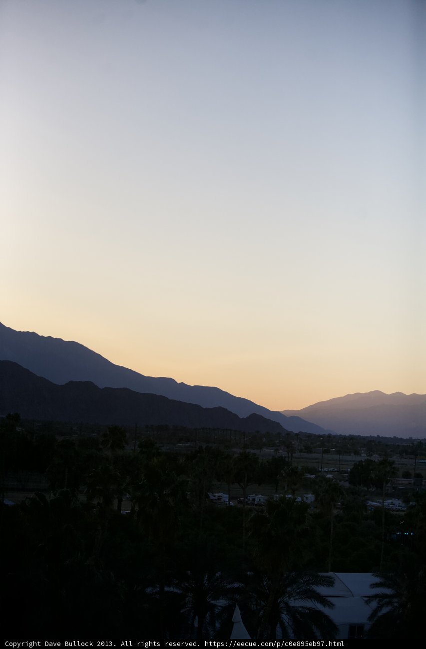 Desert Mountains Silhouetted by Stunning Sunset