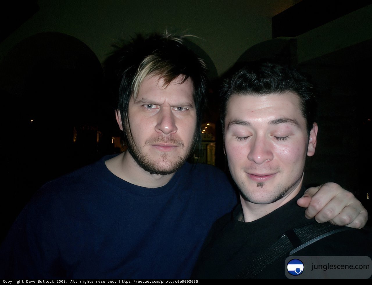 Two Friends Smiling for the Camera