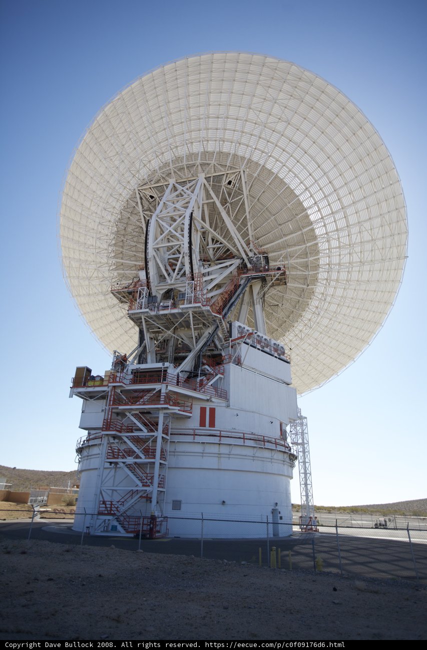 The Majestic Radio Telescope Standing Tall in the Desert