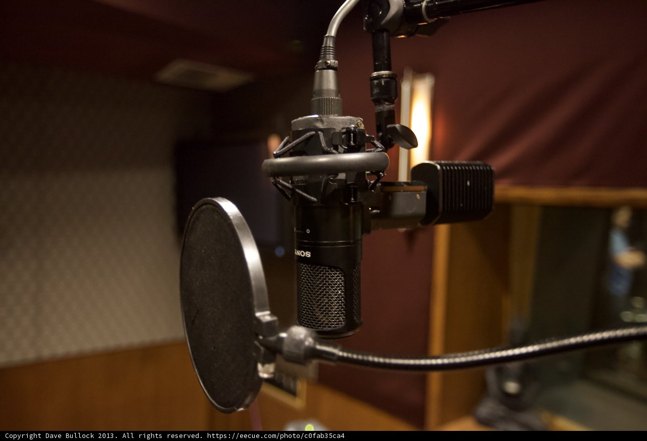 Captivating Sounds: A Microphone in the Recording Studio