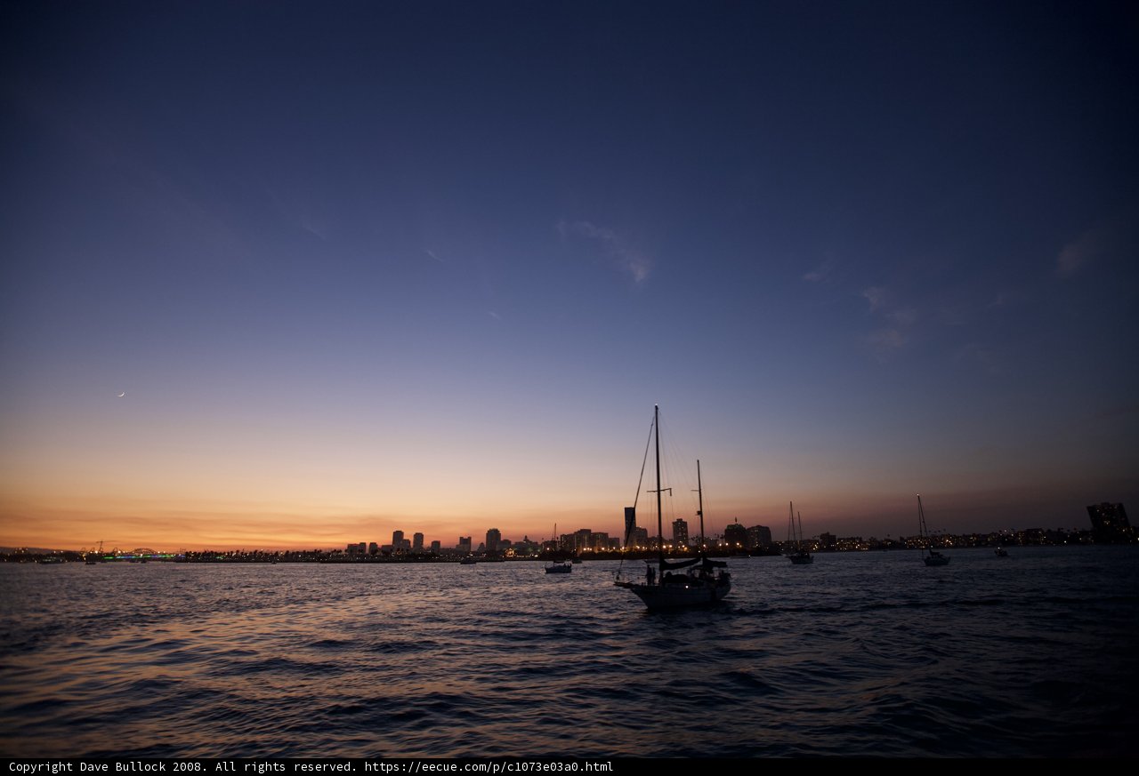 Sunset Sailboat in the City