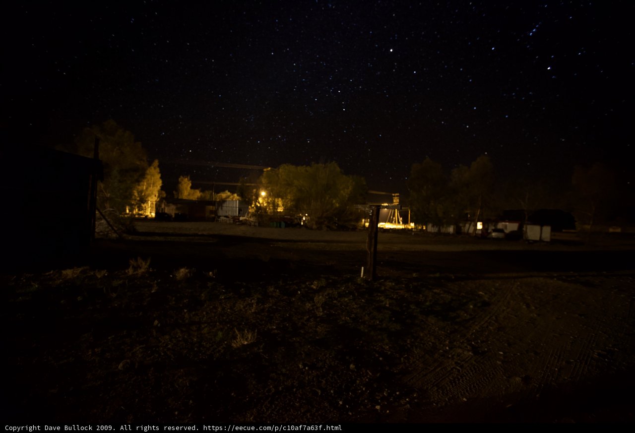 A Starry Streetlight Night