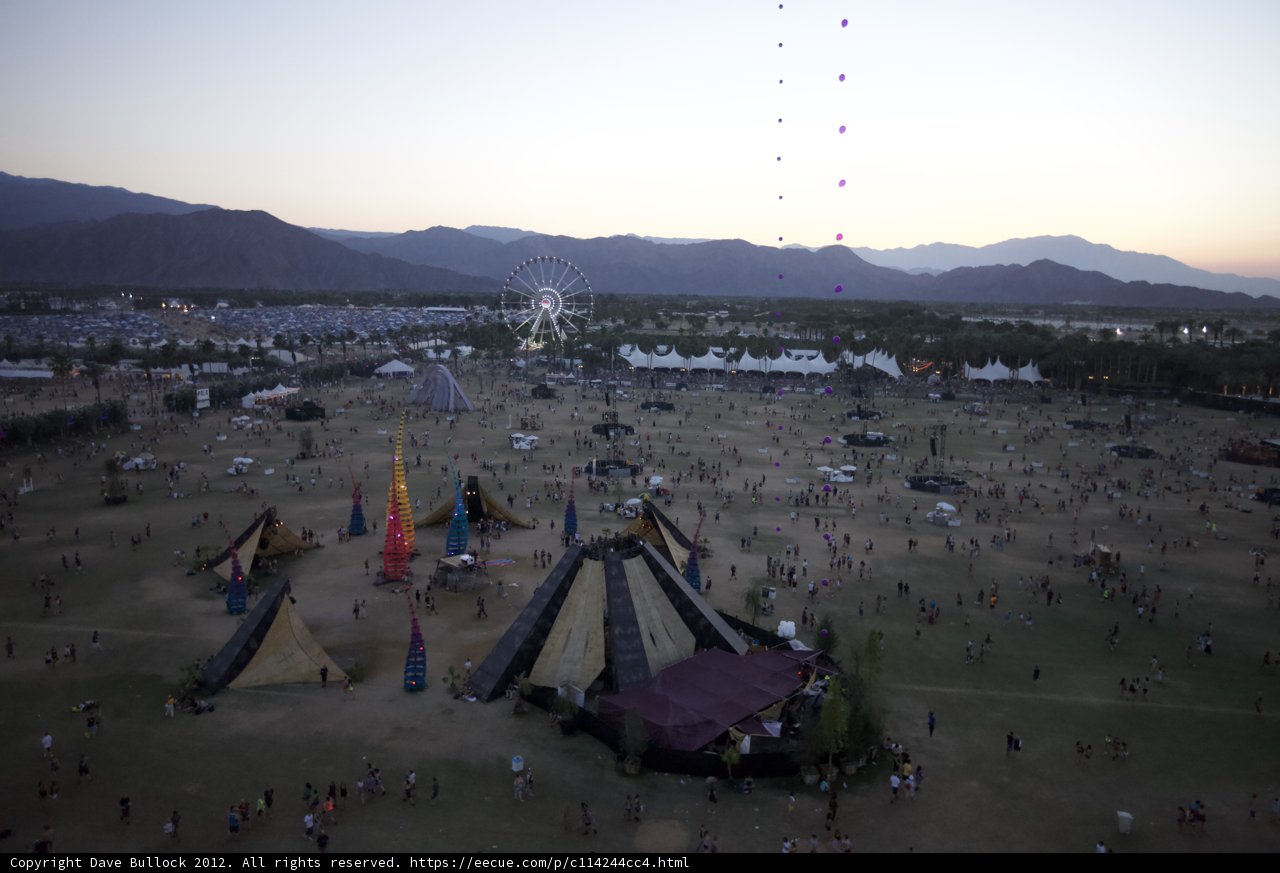 A Bird's Eye View of Coachella Festival