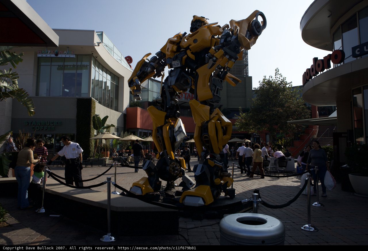 Towering Statue of a Colossal Robot