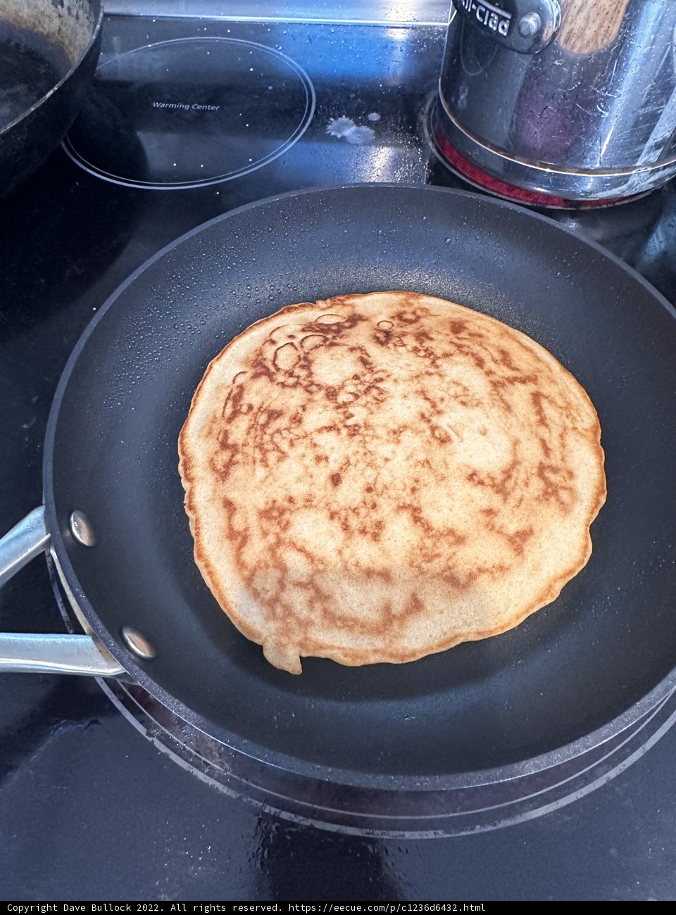 Fluffy Pancake Cooking on the Stove