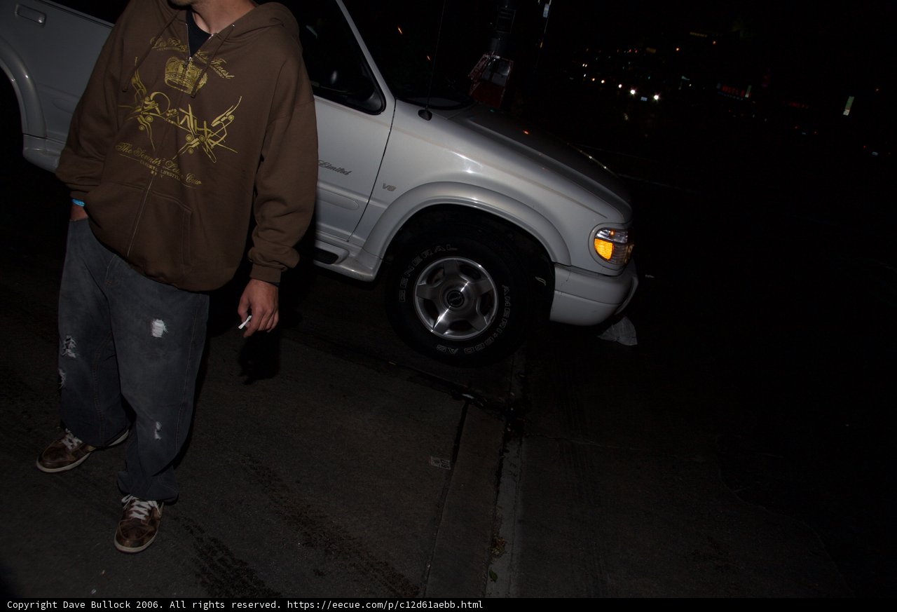 Standing Tall with His SUV