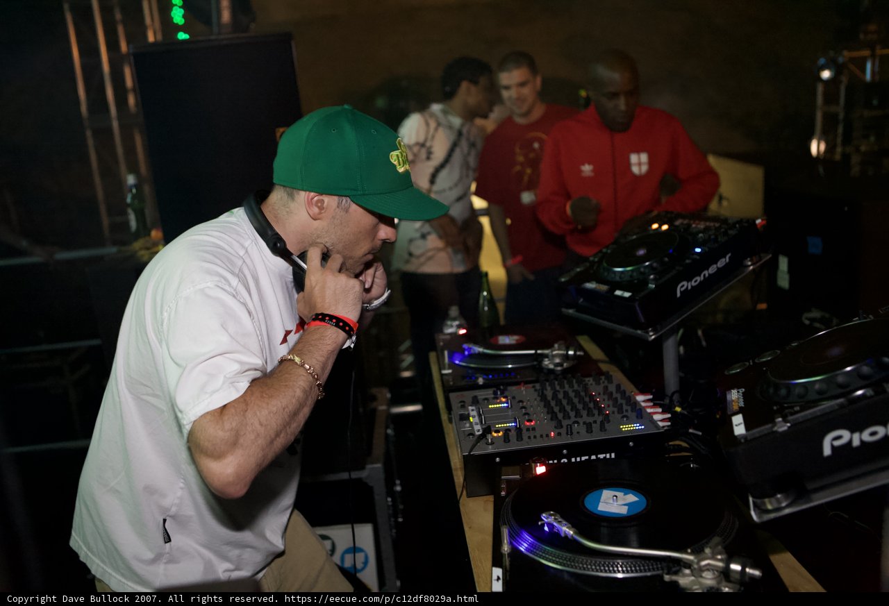DJ Lenny R in a Green Baseball Cap