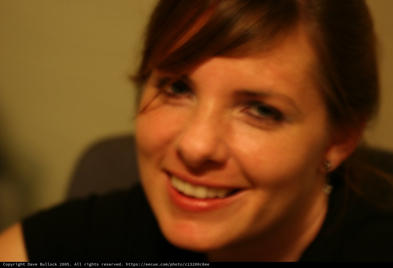 Candid Warm Smile Portrait in Soft Focus