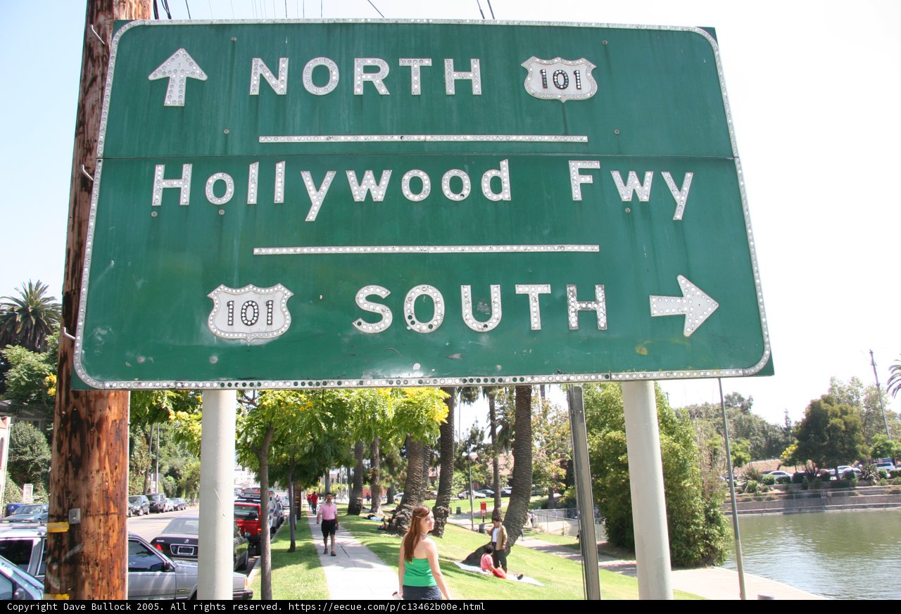 North Hollywood Freeway Ahead