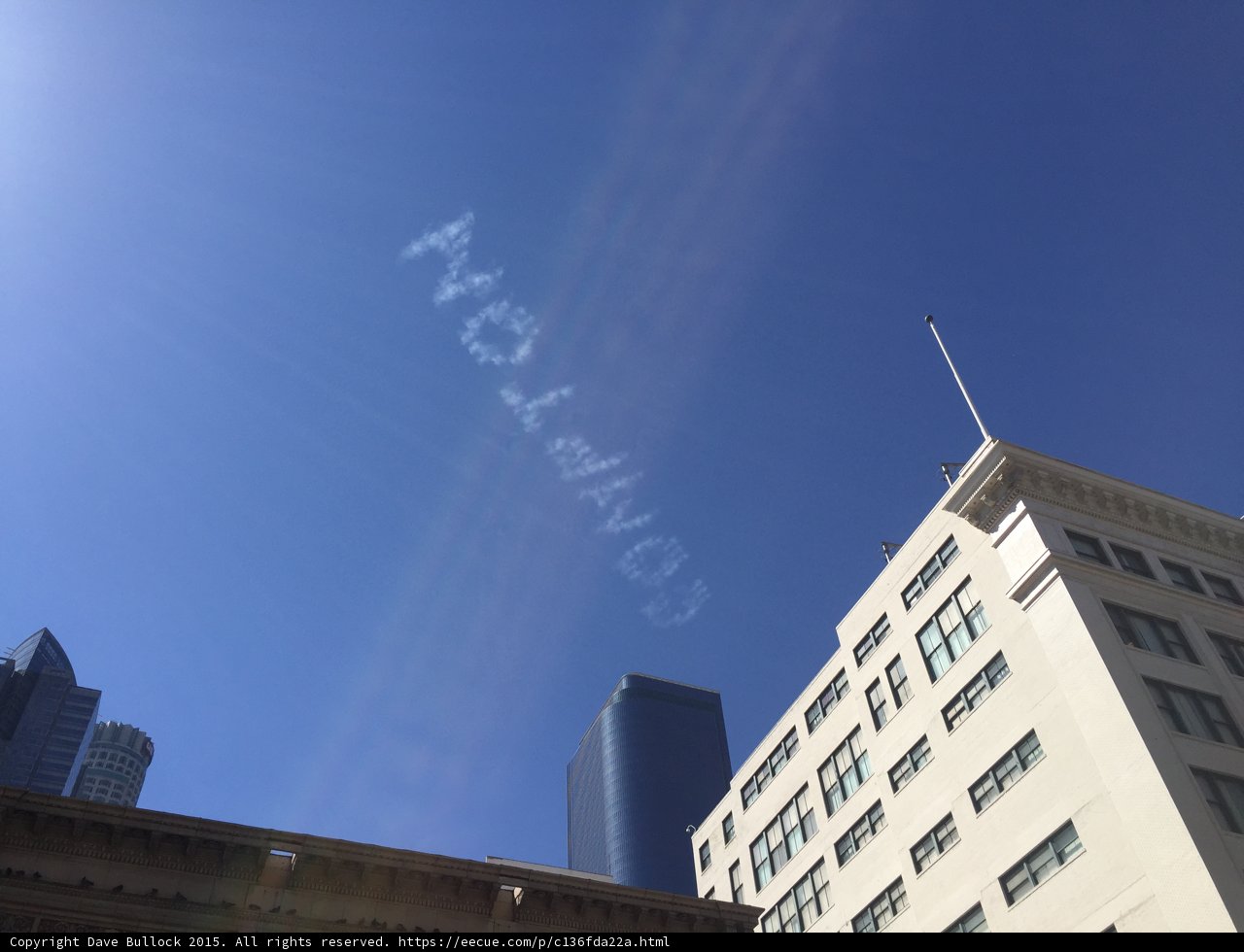 Skywriting Over Downtown