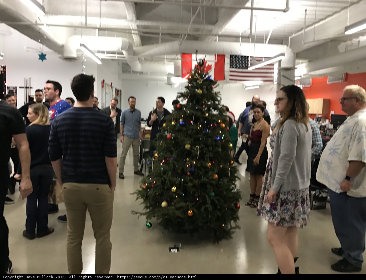Christmas Gathering around the Tree