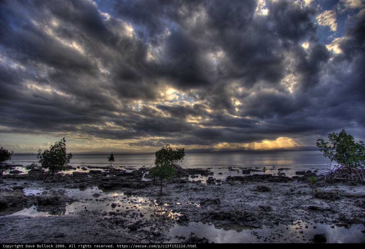 Moody Skies Above the Ocean