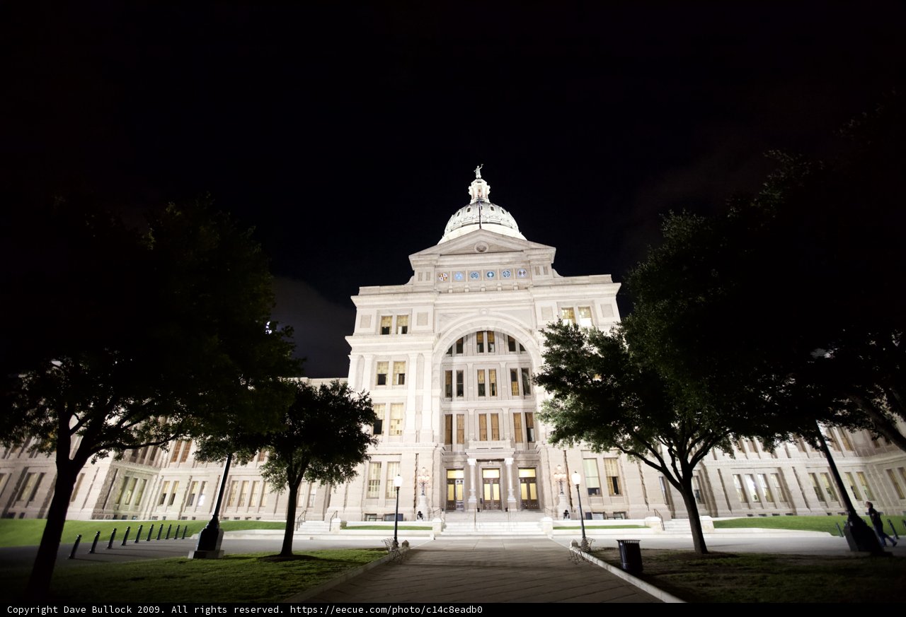 The Majestic State Capitol at Night