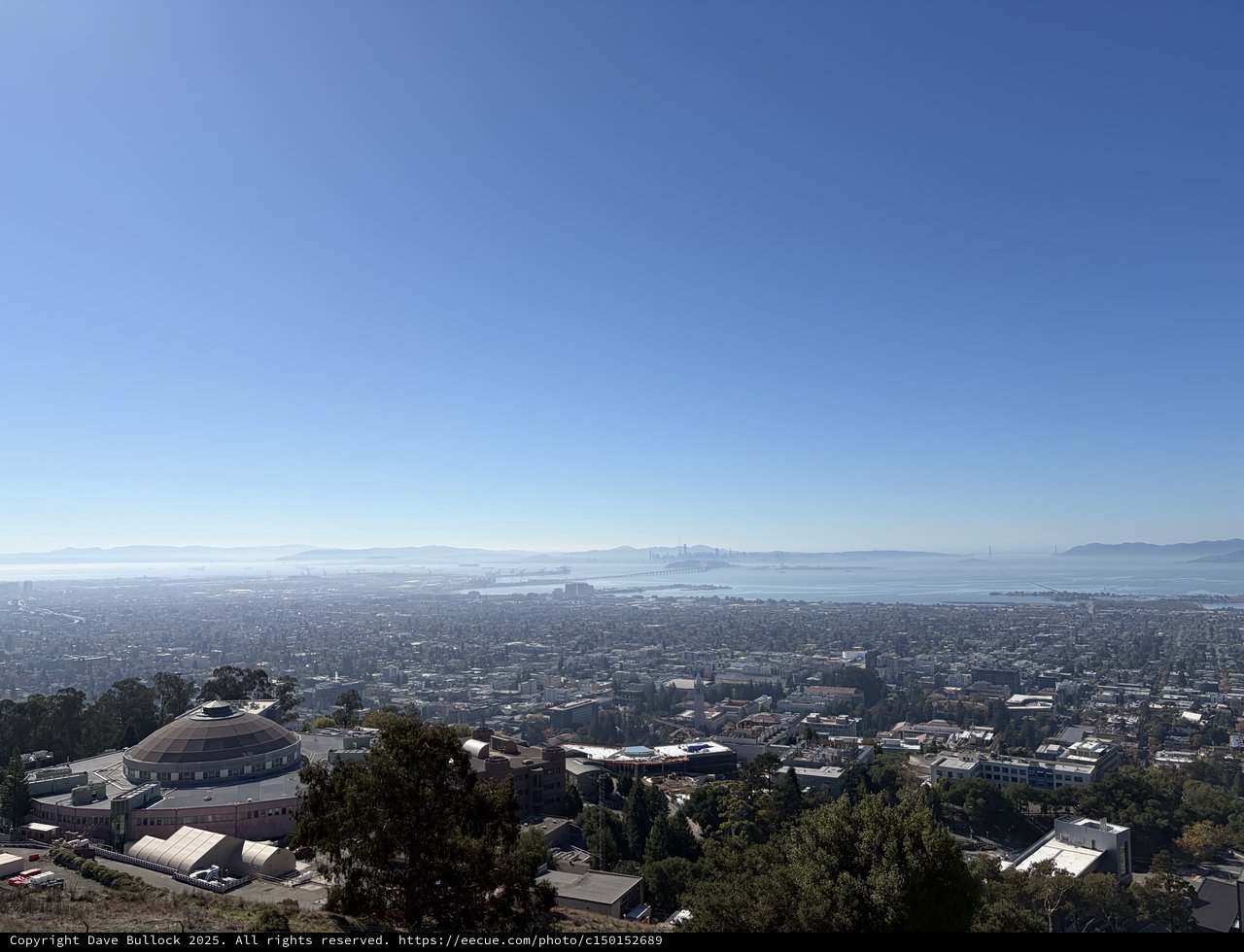 Aerial View of Berkeley Campus and San Francisco Bay