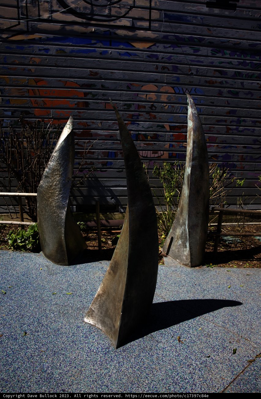 The Imposing Shark Fin Sculpture