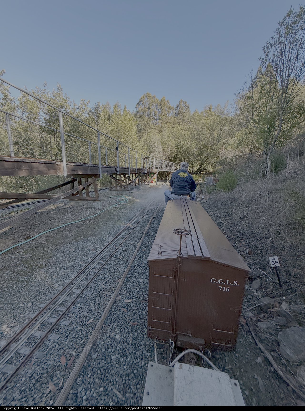 Heritage Railroad Journey Through Forest Bridge