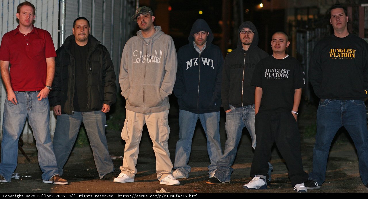 Group of Stylish Men in Front of Building