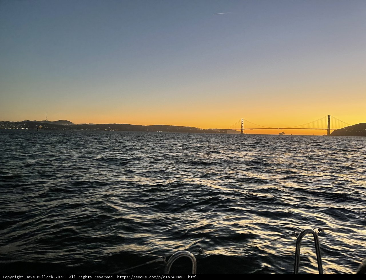 Golden Hour Glow at the Golden Gate