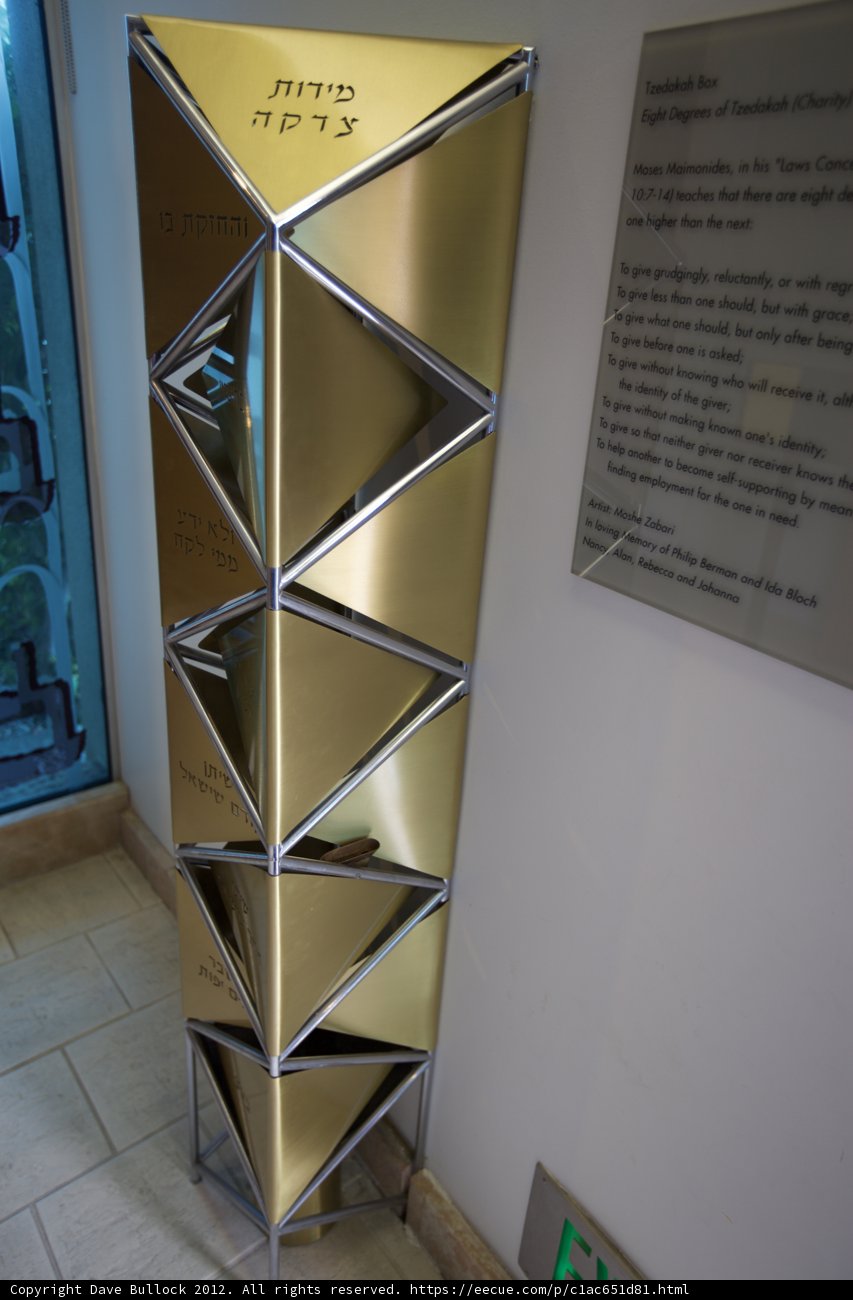 The Golden Cube with a Sign